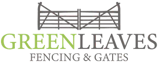 Green Leaves Fencing & Gates logo – full width with transparent background