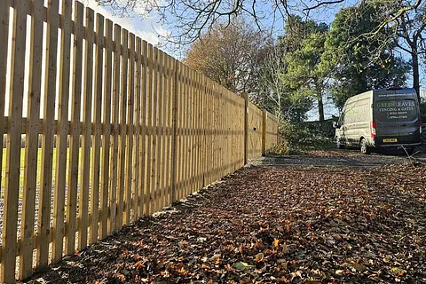 Traditional picket fencing